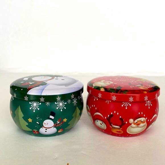 4 CHRISTMAS TINS OR CONTAINERS - Picture 4 of 5